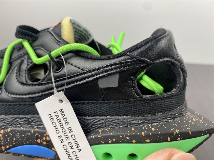 Off-White x Nike Blazer Low "Black / Green"  DH7863-001