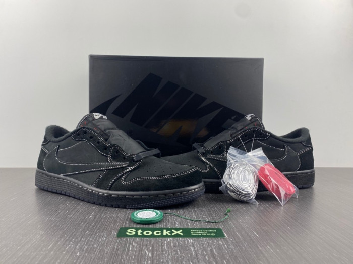 Travis Scott x Air Jordan Air Jordan 1 Retro Low “Black Phantom"  DM7866-001