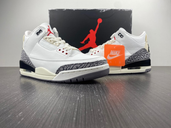 Air Jordan 3 White Cement Reimagined Shoes  DN3707-100