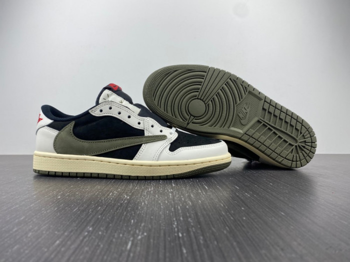 Travis Scott x Air Jordan Air Jordan 1 Retro Low OG Olive  DZ4137-106