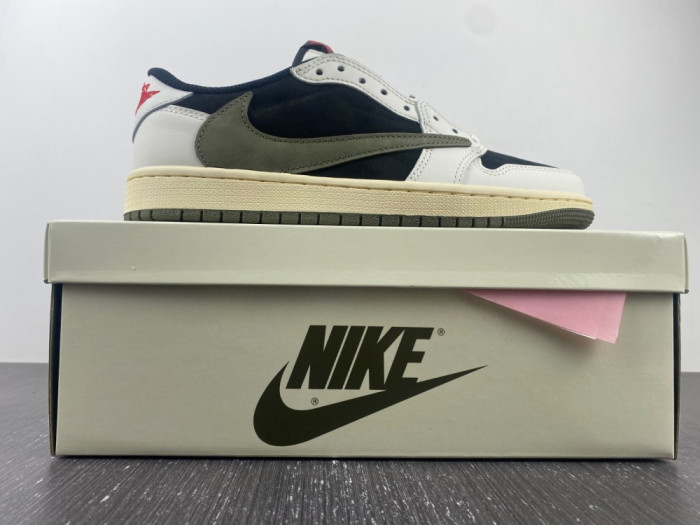 Travis Scott x Air Jordan Air Jordan 1 Retro Low OG Olive  DZ4137-106