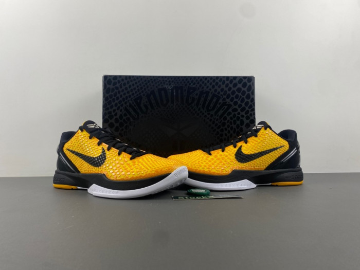 NIKE KOBE 6 PROTRO “LIGHTBULB” BLACK YELLOW  429659-700