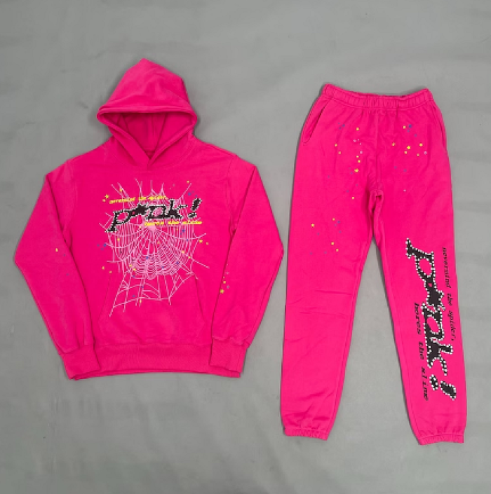 Men''s Sp5der  Print Tracksuit Two Piece Set