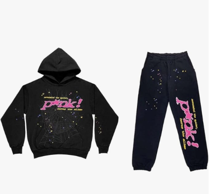 Men''s Sp5der  Print Tracksuit Two Piece Set